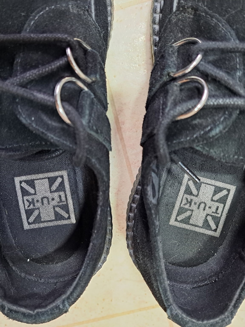 T.U.K Black Suede Creeper Loafers - A Yungblud Favorite - Picture 4 of 5